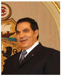 Zine El Abidine Ben Ali: ousted president of Tunisia