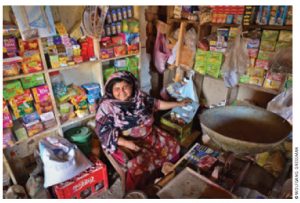Kausar Parveen was a participant in CARE Canada’s community infrastructure improvement project and bought a small grocery store with her earnings.