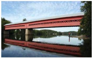 The bohemian town of Wakefield in Quebec boasts this charming covered bridge. 