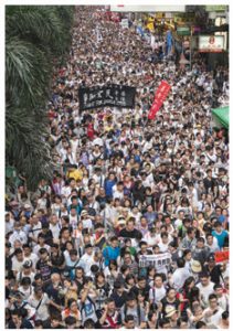More than half a million people joined the street protests against China’s selection of Hong Kong’s political candidates in Hong Kong in July. 