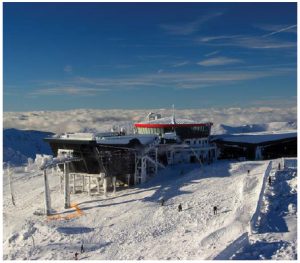 The area of Mount Chopok (2,023 metres) in the Low Tatras is one of the best skiing and winter sports destinations in Slovakia and is gaining recognition all across Europe.  (Photo: Department of Tourism of the Ministry of Transport and Construction of the Slovak Republic)