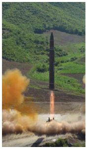 North Korea has been escalating its nuclear tests with 13 ballistic missile launches in 2017.  (Photo: Bemil, Chosun Media)