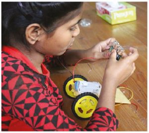 The MATCH International Women’s Fund supports girl-run innovation labs in India, pictured here. (Photo: COMPLIMENTS OF THE MATCH FUND)