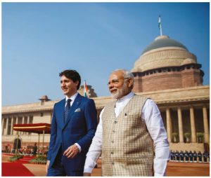 Prime Minister Justin Trudeau and Indian Prime Minister Narendra Modi did strike some memorandums of understanding, but on the whole, Trudeau's trip was gaffe-laden and not seen to have been productive for Canada-India relations. (Photo: prime minister's office)