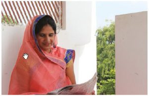 Meena Paliwal, one of the very few female sarpanch (elected head of government} in Sehore leads water and sanitation initiatives for the betterment of her village. (Photo: Wateraid,  ishita Rampal)