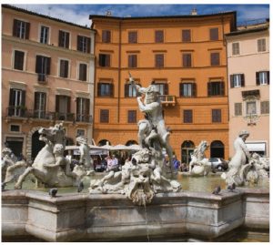 Rome's Piazza Navona is built on the site of the Stadium of Domitian, which itself was built in the 1st Century AD, and traces the form of the open space of the stadium. (Photo: ENTE NAZIONALE ITALIANA TURISMO)