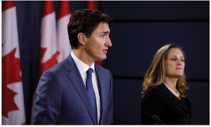 Canadians should be asking elected officials, such as Prime Minister Justin Trudeau and Foreign Minister Chrystia Freeland, about their CUSMA game plan. The agreement was signed in November 2018, but has yet to be ratified by any of its signatories, namely Canada, the U.S. and Mexico. (Photo: Prime minister's office)