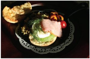 Ham and Avocado Eggs Benedict is a nice twist on the traditional dish. (Photo: larry Dickenson)