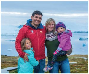 Adventure Canada is also a family adventure. On this expedition, Islay, 4, and Charlotte, 7, joined their father, expedition leader Jason Edmunds and their mother, CEO Cedar Swan. (Photo: DENNIS MINTY)