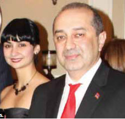 Armenian Ambassador Armen Yeganian and his wife, Maria, hosted a national day reception in October.