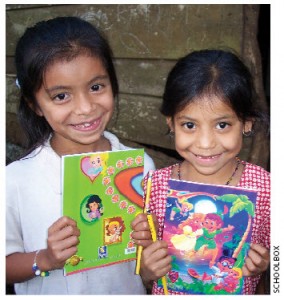 The two girls who sparked the charity, Yessenia and Sandra.