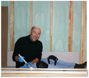 David Jacobson enjoyed his afternoon of manual labour as part of a Habitat for Humanity project in Orleans.