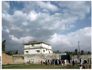 Osama bin Laden’s compound in Abbottabad, Pakistan — the place he was hiding when he was found and killed by a U.S. special forces military unit. 