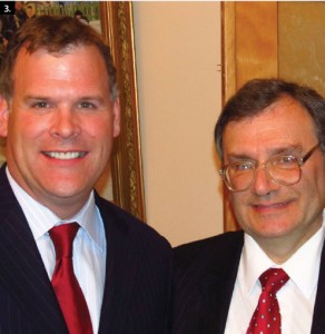 Russian Ambassador Georgiy Mamedov, right, hosted a national day reception at the embassy. He's shown with Foreign Minister John Baird. (Photo: Frank Scheme)