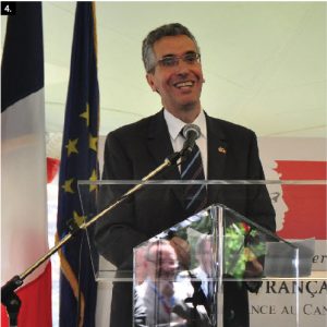 Robert Moulié, chargé d'affaires with the French embassy, hosted a Bastille Day reception July 14 at the embassy. (Photo: Julie Bedos-Duhaut)