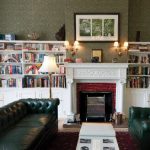 The high commissioner’s study still contains the original fireplace and bookshelves.