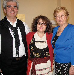 To mark the 70th anniversary of the Battle of Crete, the Cretans' Association of Ottawa, with the Hellenic Community of Ottawa and the Greek Embassy, hosted a talk. From left: John Karadakis, Kathy Gouvatsos and Cathy Dimitriov. (Photo: Jennifer Campbell) 