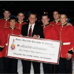 New Zealand High Commissioner Andrew Needs hosted a fundraiser, organized by a team of volunteers. Proceeds went to the Christchurch Earthquake Appeal (www.quakeappeal.com). Mr. Needs is shown with a contingent of cadets from the Royal Military College in Kingston, who presented a big cheque and contributed to the overall total of $16,600 raised.