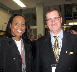 With the Ottawa Diplomatic Association, Carleton University’s new Initiative for Parliamentary and Diplomatic Engagement held a federal election primer in April. Shown, Fen Hampson, director of Carleton’s Norman Paterson School of International Affairs, and Jamaican High Commissioner Sheila Sealy-Monteith. (Photo: Jennifer Campbell)