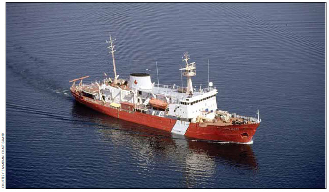 Vessel type and category: Offshore science vessel, non-combat