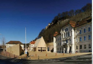 Citizens of Liechtenstein are the second highest per-capita earners in the world. Their government buildings in Vaduz are pictured above.