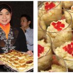 Siti Hazura Mohd Ghans, wife of Mohamed Hatimi Abas, Malaysia’s acting high commissioner, holds a plate of Malaysian pastries called murtabak. • Paraguay’s contribution, called mandi’o chyryry, which contains fried cassava, eggs, onions, and cheese.