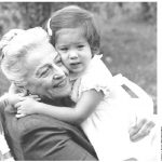 Pearl S. Buck, in the 1960s, hugging one of the children helped by Pearl S. Buck International