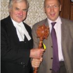 House of Commons Speaker Peter Milliken received a bulava, a Ukrainian symbol of political power, from Ukrainian Ambassador Ihor Ostash, who presented it on behalf of the Ukrainian-Canadian Professional and Business Association of Ottawa.
