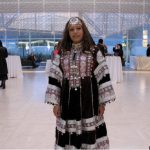 To mark the national day of Afghanistan, the embassy and the Aga Khan Foundation Centre jointly hosted a reception. Here, Carleton student Humaira Suliman wears Afghan national dress. (Photos: Jennifer Campbell)