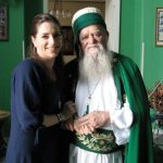 Rachel Goslins, director of the upcoming film, Besa: The Promise, with Baba Haxhi Dede Reshat Bardhi, in Tirana, Albania.