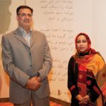 Erfan Naza Ahari, renowned Iranian author, gave a talk entitled “Spiritual writing and the challenges of human beings today” at the Ottawa Public Library Aug. 14. She’s shown here with Hamid Mohammadi, cultural counsellor at the Iranian embassy. (Photo illustration: Dyanne Wilson)