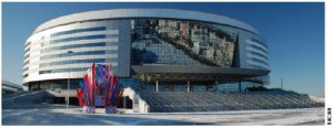 The Minsk Arena it is the main stadium for the 2014 Men’s World Ice Hockey Championships.