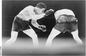 Joe Louis and Max Schmeling in 1936: racism in the ring