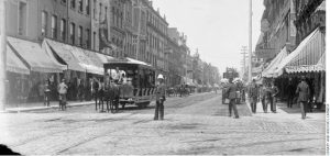Yonge Street looking North from Queen Street, Toronto, 1890.