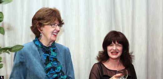 1. Senator Marjory LeBreton, left, attended Australia Day, hosted by High Commissioner Louise Hand at the National Arts Centre in January. 