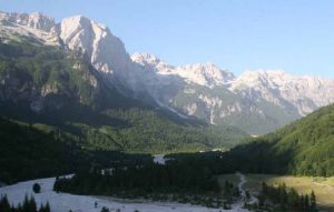 The sights in the Valbona River Valley’s national park, on the eastern side of the Albanian Alps, are breathtaking. 
