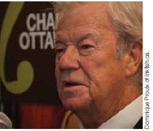 Award-winning Canadian actor and playwright Gordon Pinsent, shown here at the May 21 launch party for Ottawa Chamberfest 2012, makes his debut at Chamberfest this year. 