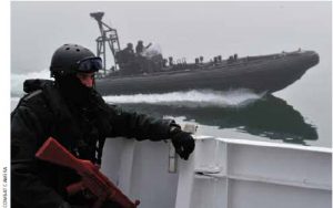 The bulk of the Canadian navy has always been stationed in Nova Scotia where this training exercise, also involving Royal Canadian Mounted Police (RCMP), took place. Author Thomas Adams argues that Canada should move part of its naval forces to the Pacific.