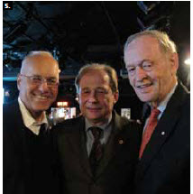 The German Embassy hosted an evening at the National Arts Centre to celebrate Oscar Peterson’s time spent in the Black Forest. From left, German Ambassador Georg Witschel, Matthias Brunner-Schwer and former Prime Minister Jean Chretien. (Photo: Jennifer Campbell) 