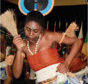 Dancer Celine Dikaubas performs at Africa Day, an extravaganza at the Government Conference Centre, which brought together 30 embassies and high commissions for food and performances. (Photo: Ulle Baum) 