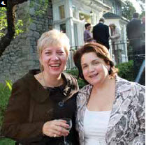 Albanian Ambassador Elida Petoshati, right, and Lithuanian Ambassador Ginte Damusis enjoy Norway’s National Day party (Photo: Ulle Baum) 