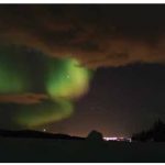 Aurora Borealis — the Northern Lights — in Kiruna, the northernmost city in Sweden.
