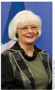 Icelandic Prime Minister Jóhanna Sigurðardóttir returned to politics after Iceland’s economy tanked. Icelandic Prime Minister Jóhanna Sigurðardóttir returned to politics after Iceland’s economy tanked.