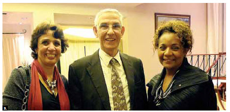 Moroccan Ambassador Nouzha Chekrouni hosted a dinner in honour of Lahcen Daoudi, her country’s minister of higher education and scientific research. From left, Habiba Chakir, president of Université Sans Frontières Canada, Mr. Daoudi and Michaelle Jean, chancellor of the University of Ottawa. 