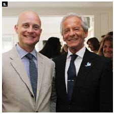 Argentine chargé d’affaires Jose Nestor Ureta, right,  hosted a reception to mark Argentina’s national day. He’s shown with Guatemalan Ambassador Georges de la Roche. (Photo: Sam Garcia)