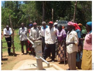 Residents played an active role in planning and implementing the new Kaberni Village well in Siyaya District, Uganda.