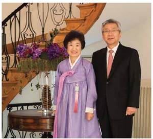 Korean Ambassador Cho Hee-yong and his wife ,Yang Lee.