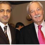 United Arab Emirates Ambassador Mohammed Saif Helal M. Alshehhi, shown with former chief of protocol Robert Collette, was one of the hosts at Dining with Ambassadors.