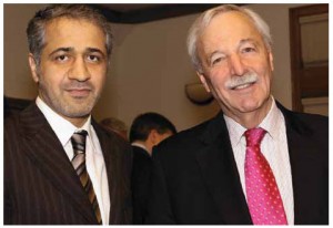 United Arab Emirates Ambassador Mohammed Saif Helal M. Alshehhi, shown with former chief of protocol Robert Collette, was one of the hosts at Dining with Ambassadors. 