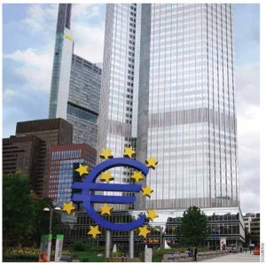 The European Central Bank is headquartered in Frankfurt, Germany.